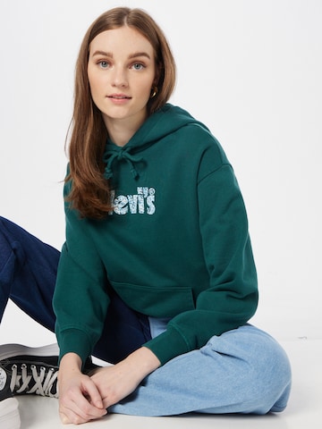 LEVI'S ® - Sweatshirt 'Graphic Standard Hoodie' em verde