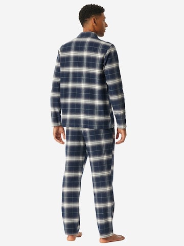SCHIESSER - Pijama largo 'Selected Premium Warming' en azul