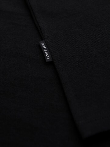 Ombre Shirt in Schwarz