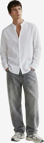 LTB Jeans Shirt 'Textured Shirt' in Wit: voorkant