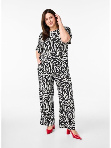 Zizzi Blouse 'Talia' in Zwart