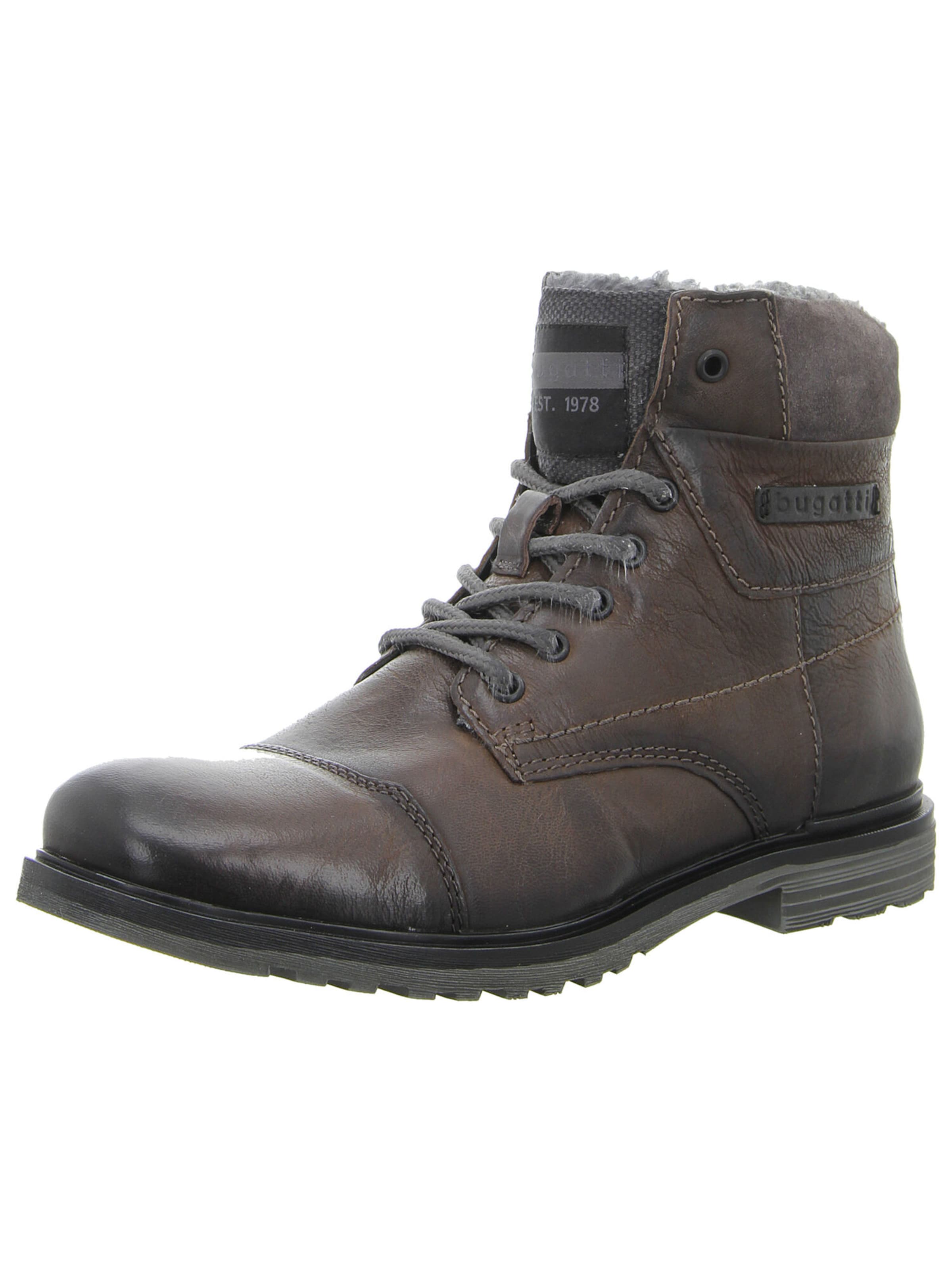 bugatti Lace-Up Boots in Brown: front