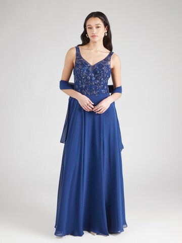 Robe de soirée Unique en bleu