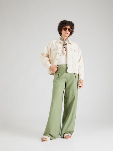Loosefit Pantalon à pince 'MINIDI' PIECES en vert