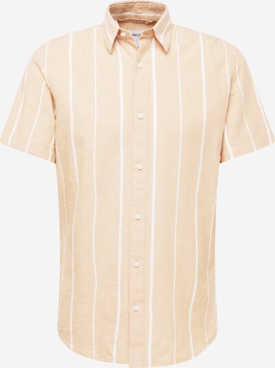 SELECTED HOMME Рубашка в Желтовато-коричневый / Белый, Обзор товара