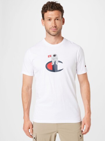 Champion Authentic Athletic Apparel T-Shirt in Weiß: Vorderseite