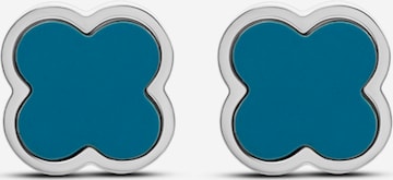 Pure Schmuck Earrings 'Clover Ice' in Silver: front