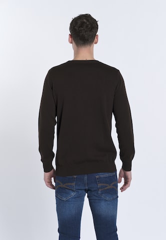 DENIM CULTURE Sweater 'NARCISO' in Brown