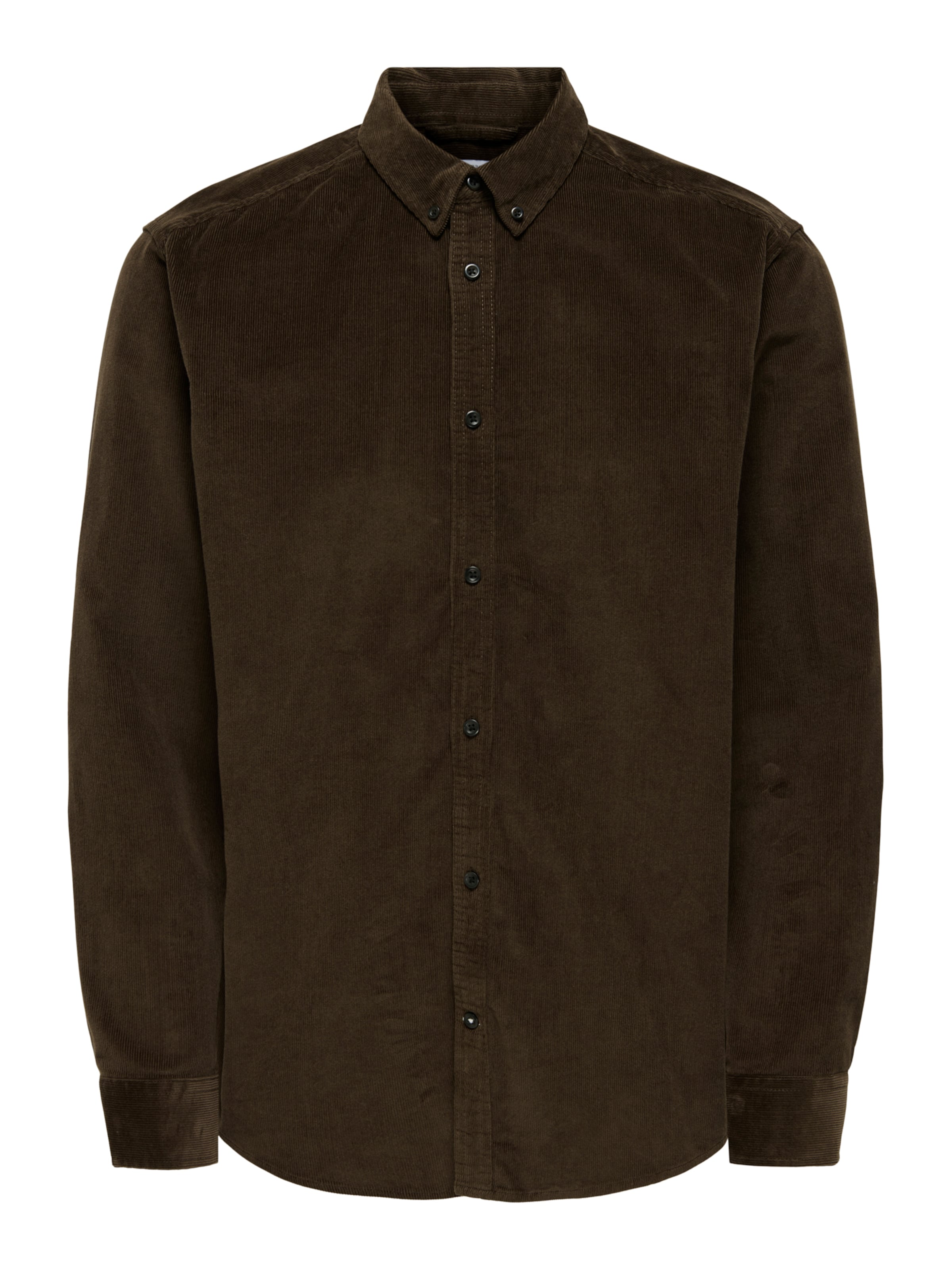 Only & Sons Button Up Shirt 'ONSMICHAEL' in Brown: front