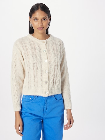 PULZ Jeans Knit cardigan 'SOPHIA' in Beige: front