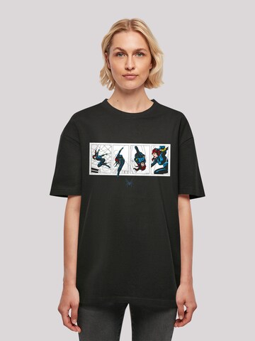 T-shirt oversize 'Marvel Comics Black Widow Comic Strip' F4NT4STIC en noir : devant
