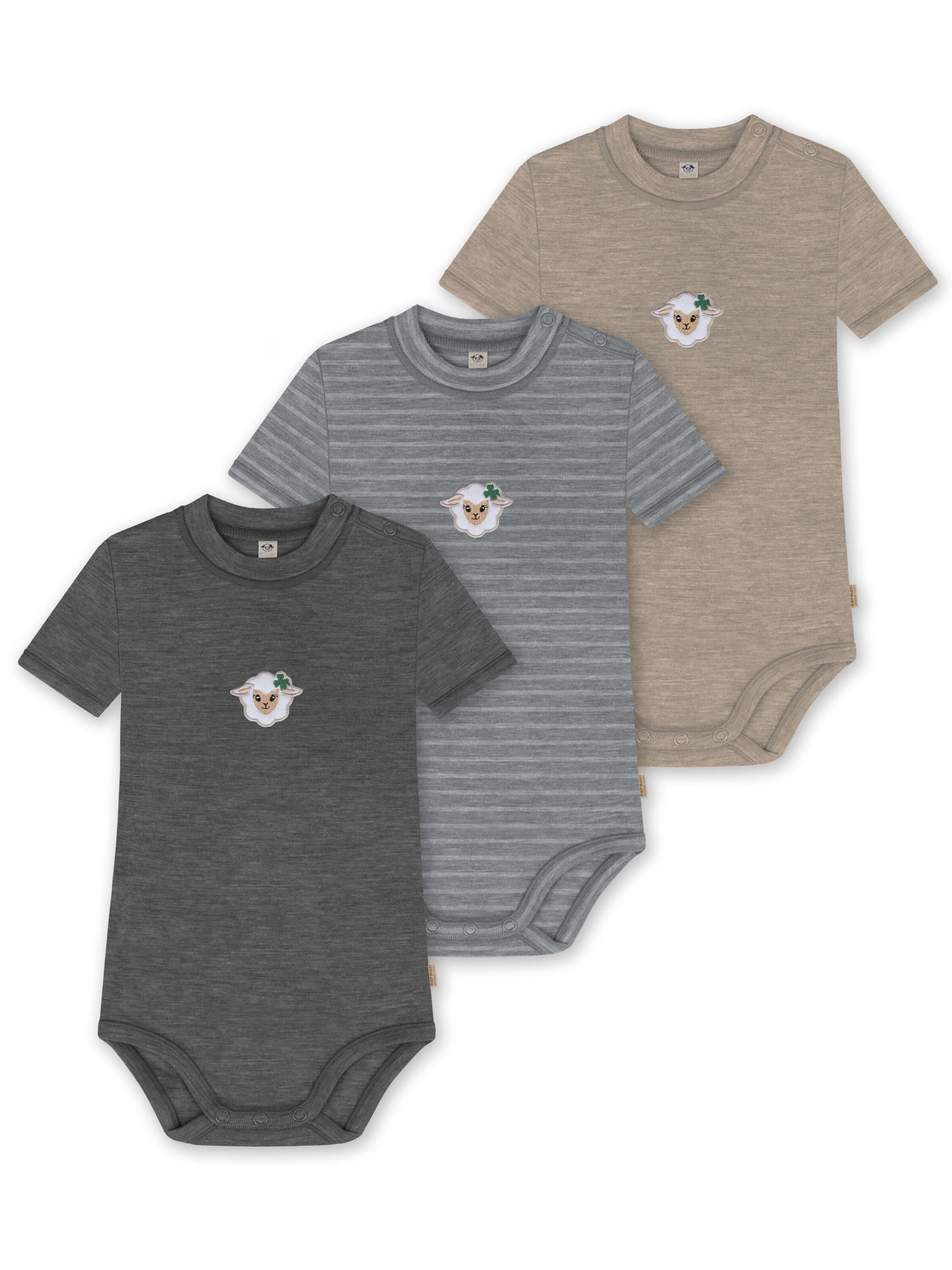 Barboteuse / body ' ' normani en beige : devant