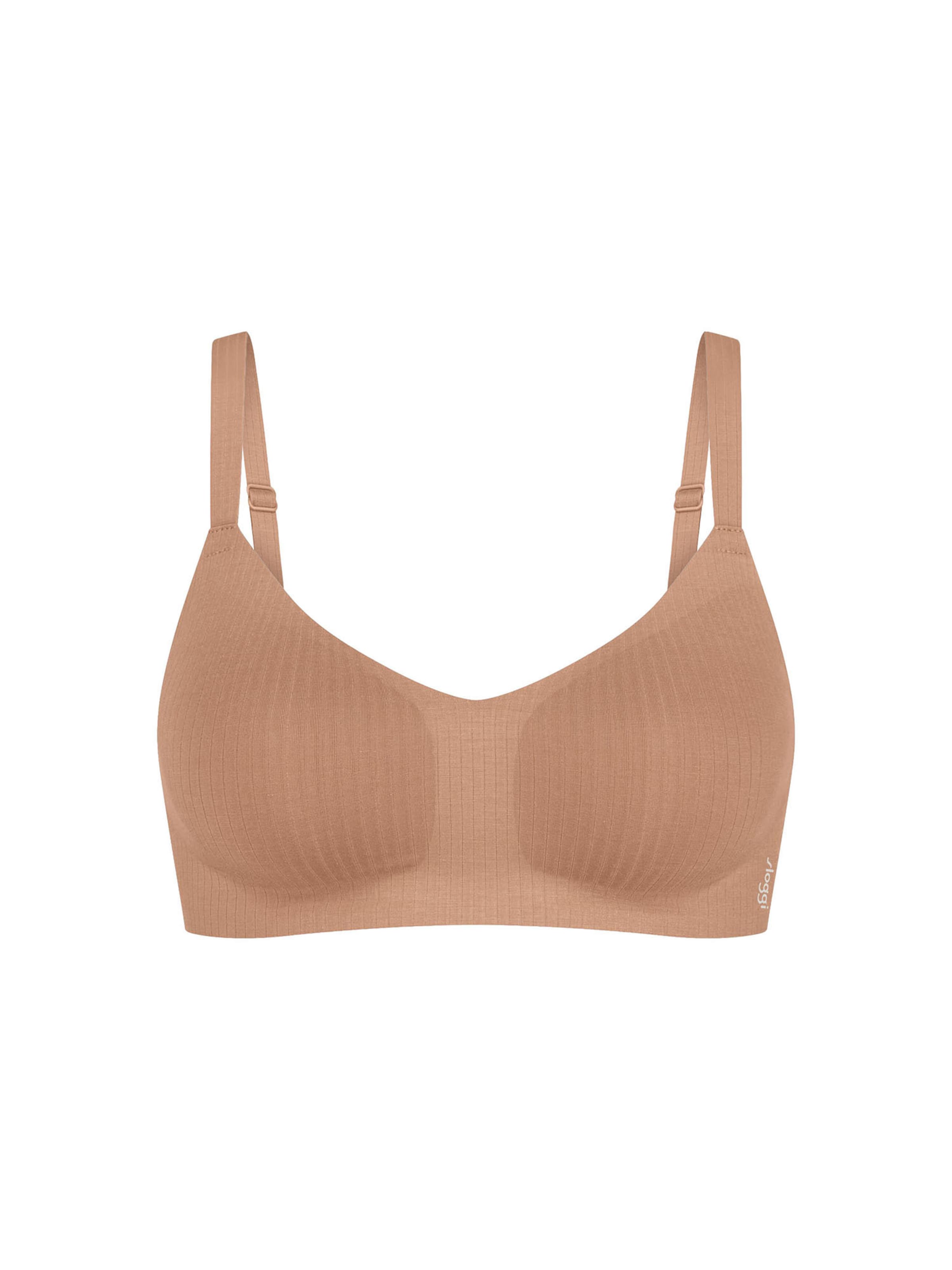 SLOGGI Bra ' Blue ZERO Feel Pure ' in Brown: front