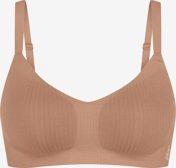 SLOGGI Bra ' Blue ZERO Feel Pure ' in Brown: front