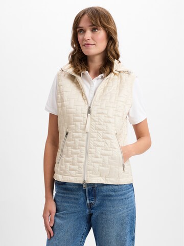 Barbara Lebek Bodywarmer ' ' in Beige: voorkant