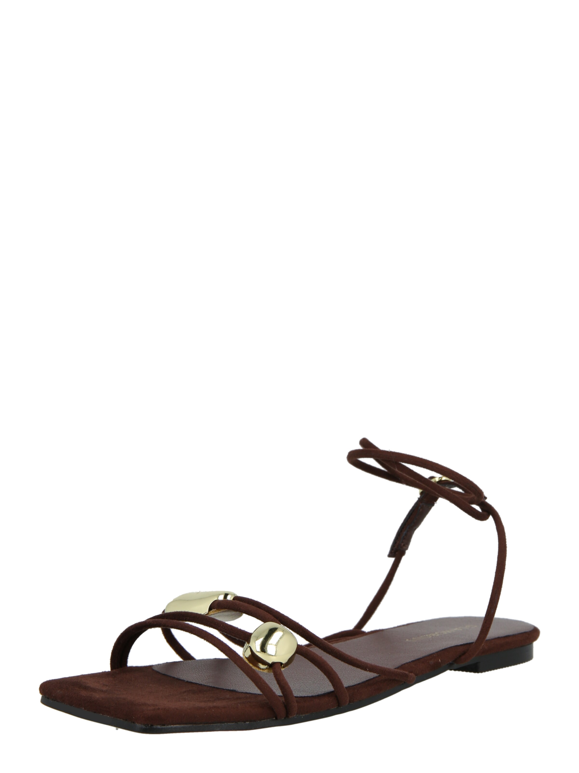 GLAMOROUS Σανδάλι με λουράκια σε καφέ: μπροστά