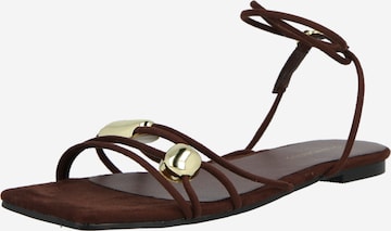 GLAMOROUS Remmisandaalit värissä ruskea: etupuoli