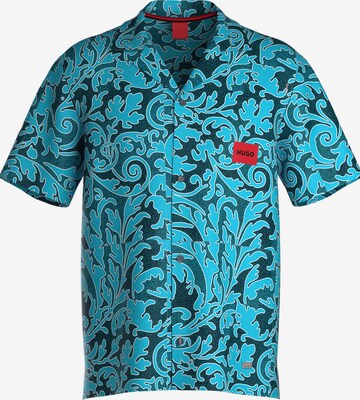 HUGO Red Regular fit Button Up Shirt ' DAYALA BEACH ' in Blue: front