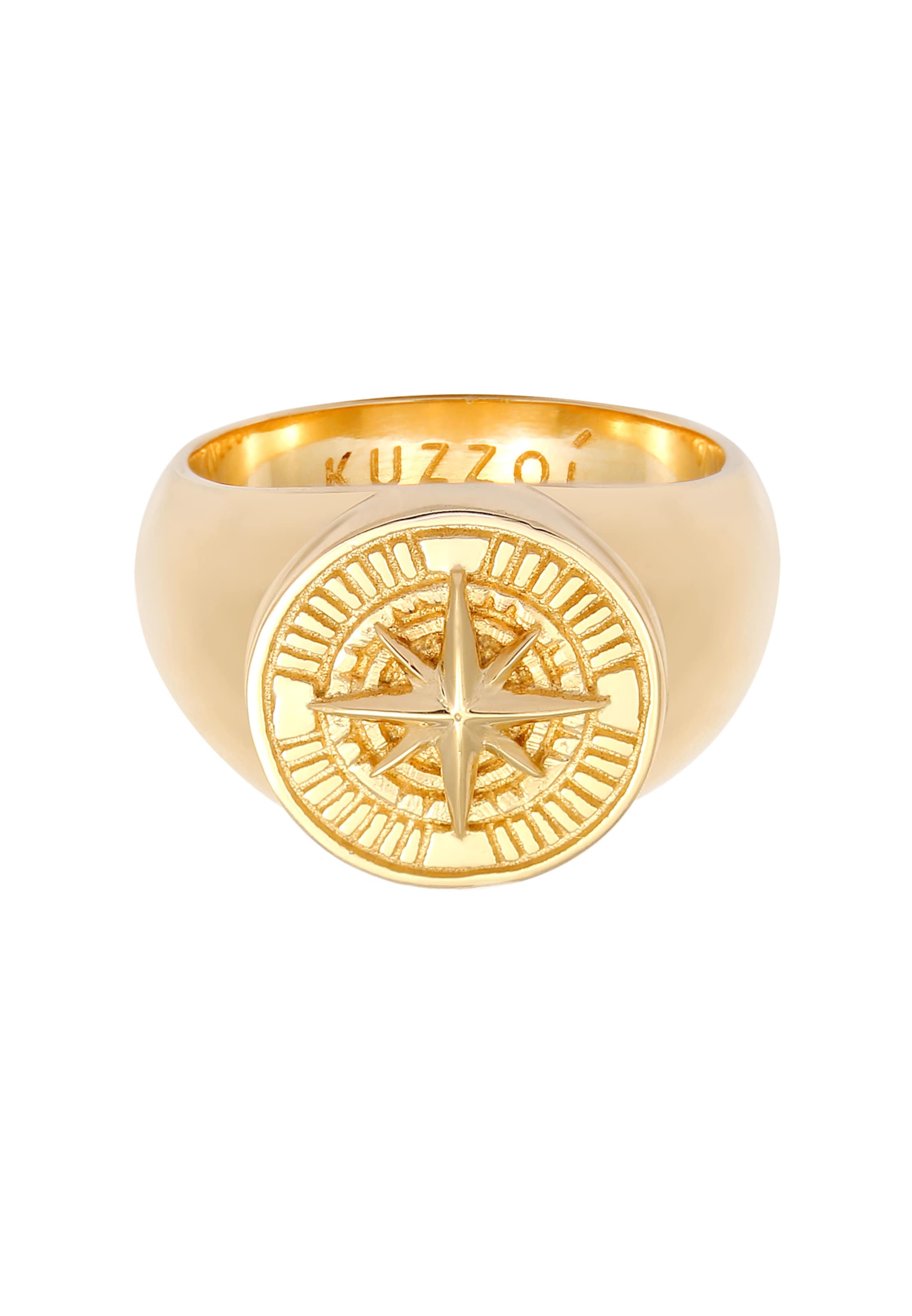 KUZZOI Ring 'Kompass' in Gold