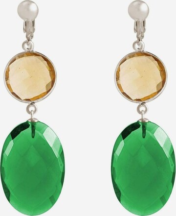 Gemshine Earrings in Green: front