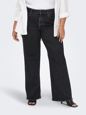 ONLY Carmakoma Wide leg Jeans in Black: front