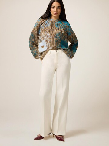 Regular Pantalon oltre en blanc