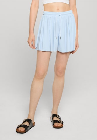 Urban Classics Wide leg Pants in Blue: front