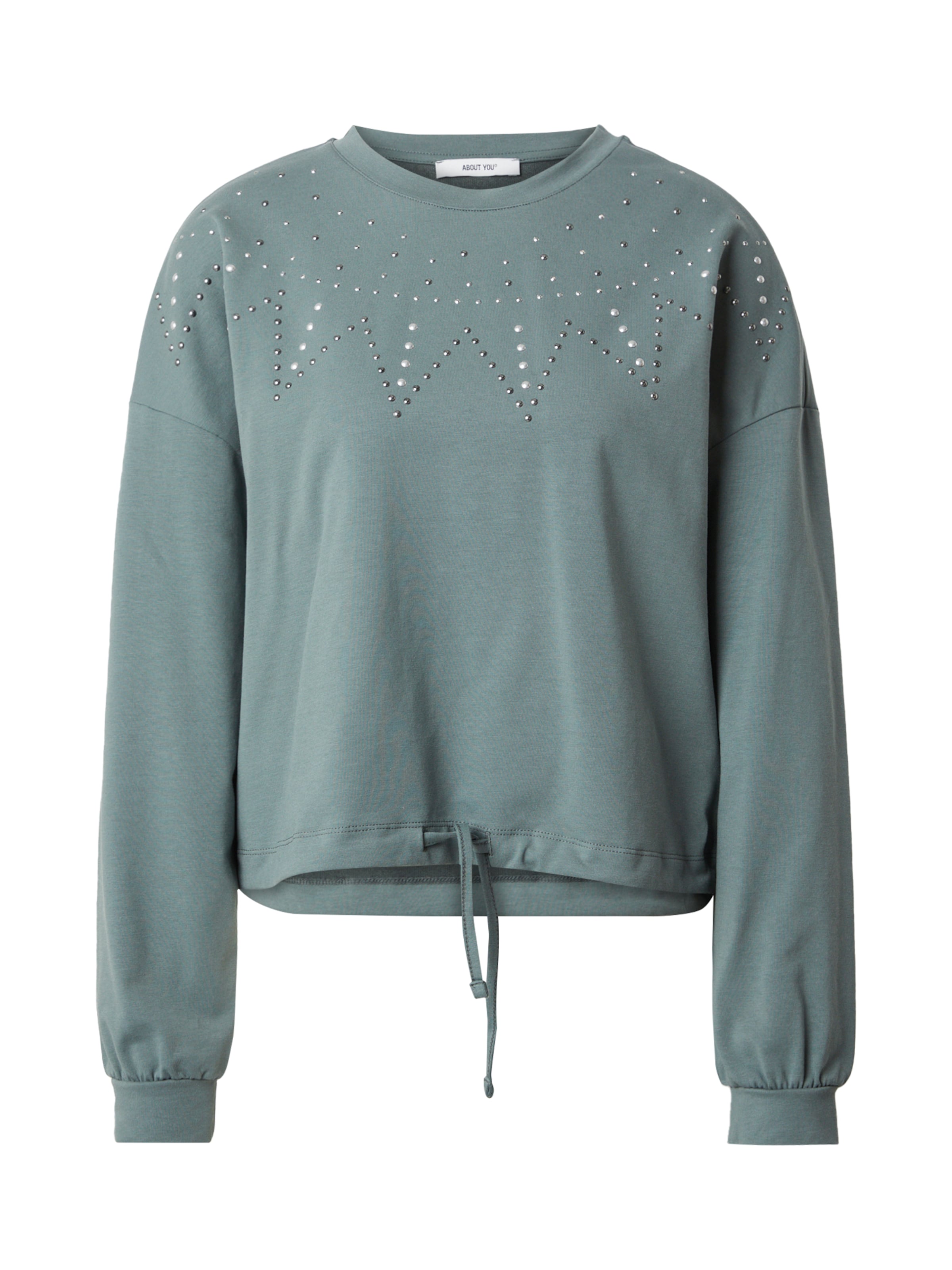 ABOUT YOU Sweatshirt 'Cathleen' in Green: front
