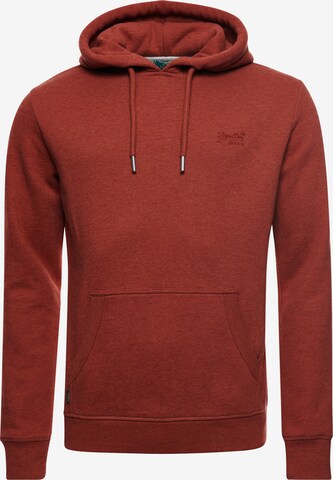 Sweat-shirt Superdry en orange : devant