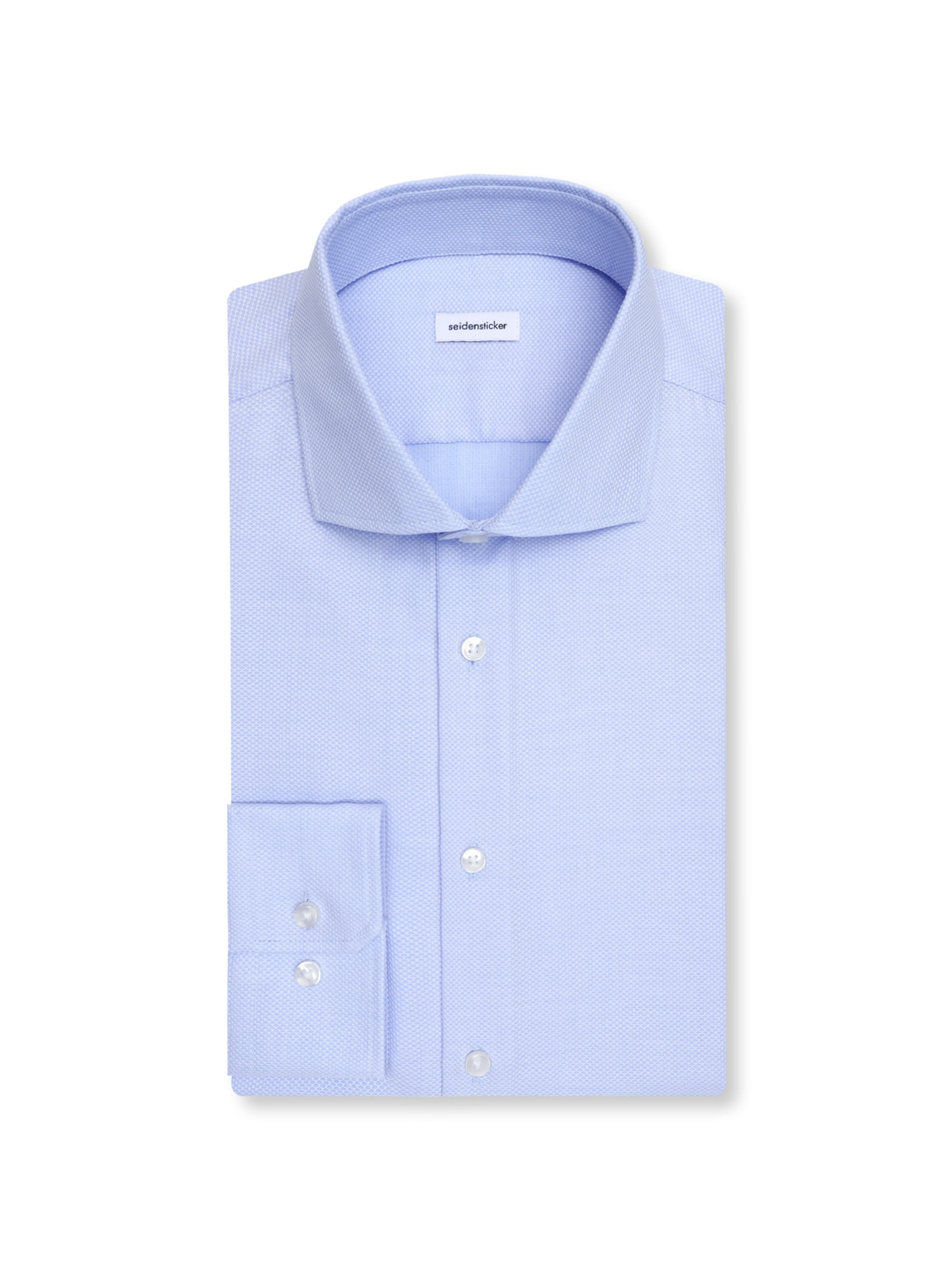 Coupe slim Chemise business 'Schwarze Rose' SEIDENSTICKER en bleu