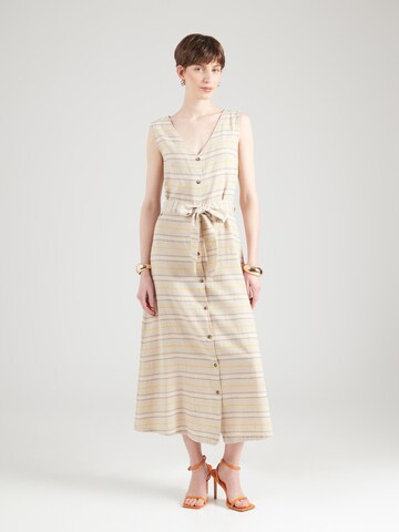 Abito estivo di mazine in beige: frontale