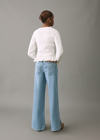 MANGO TEEN Wide leg Jeans in Blue