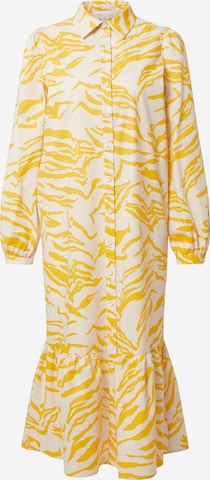 Robe-chemise 'Cecilie' Aligne en jaune : devant