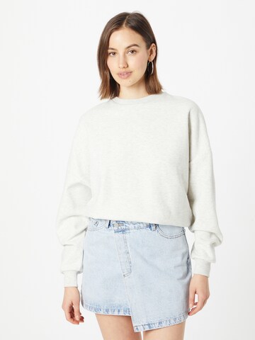 Sweat-shirt NLY by Nelly en gris : devant