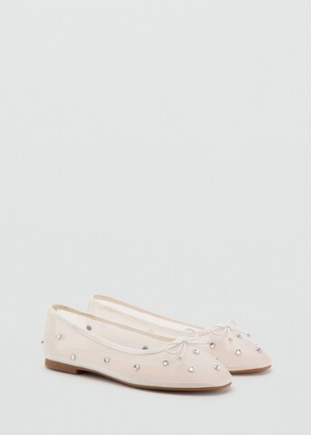 MANGO KIDS Ballet Flats 'Invi' in White