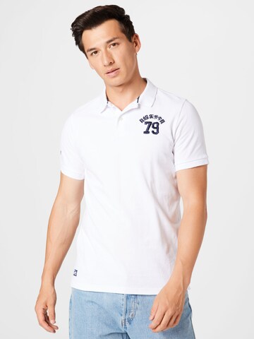 Superdry Regular fit Shirt in Wit: voorkant