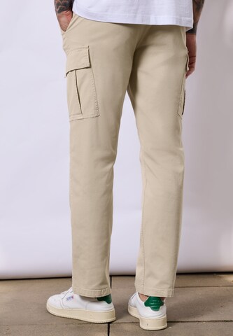 Street One MEN Loose fit Cargo Pants in Beige
