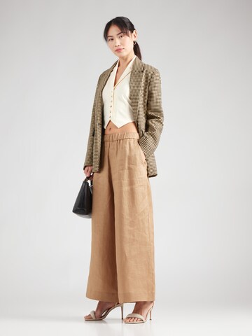 Wide leg Pantaloni 'MINNIE' di Max Mara Leisure in beige