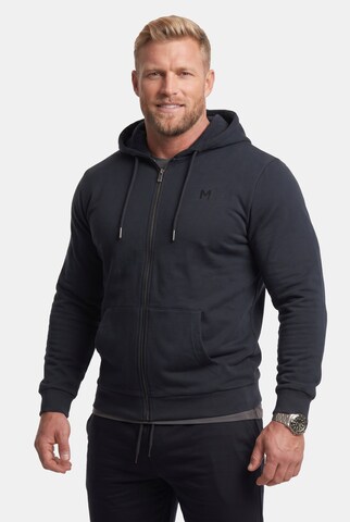 Men Plus Sweatshirt in Zwart