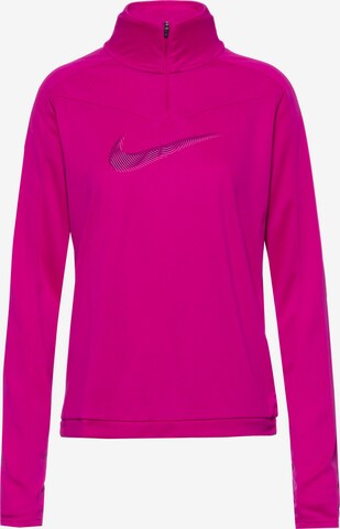 NIKE Performance Shirt 'Swoosh' in Pink: front