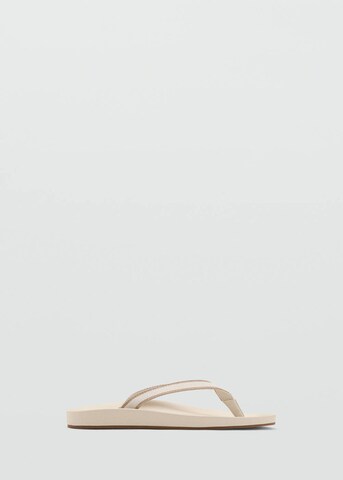 MANGO MAN T-Bar Sandals in White