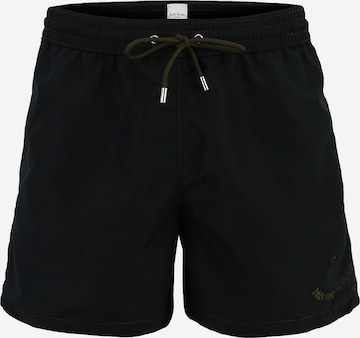 Paul Smith Swimming shorts 'HAPPY' in Black: front