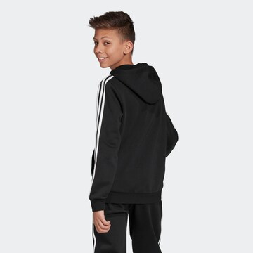 ADIDAS PERFORMANCE Athletic Zip-Up Hoodie in Black