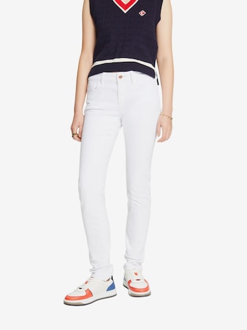 Coupe slim Jean ESPRIT en blanc