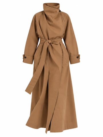 Cielie Between-seasons coat in Beige: front