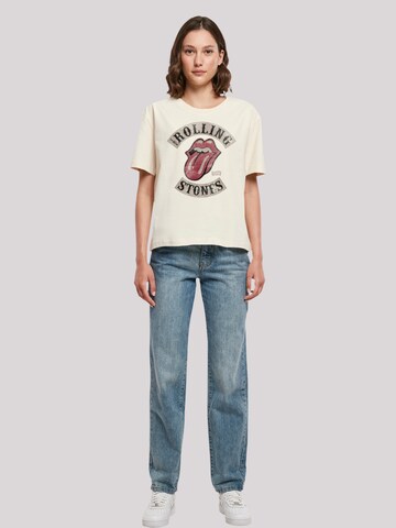 F4NT4STIC T-Shirt 'The Rolling Stones Tour '78 Vector' in Beige