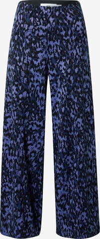 ICHI Wide leg Pants in Blue: front