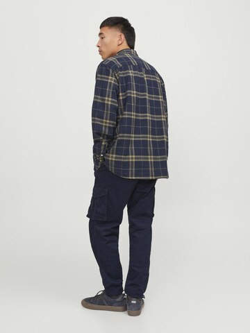 JACK & JONES Tapered Cargo Pants in Blue