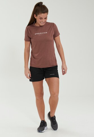 ENDURANCE Performance Shirt 'Wange' in Brown