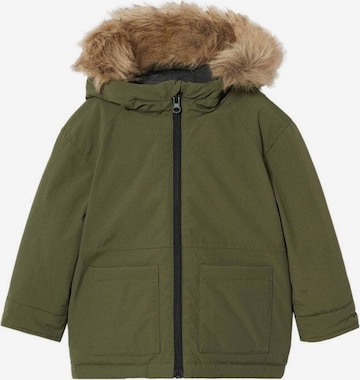 MANGO KIDS Winterjas in Groen: voorkant